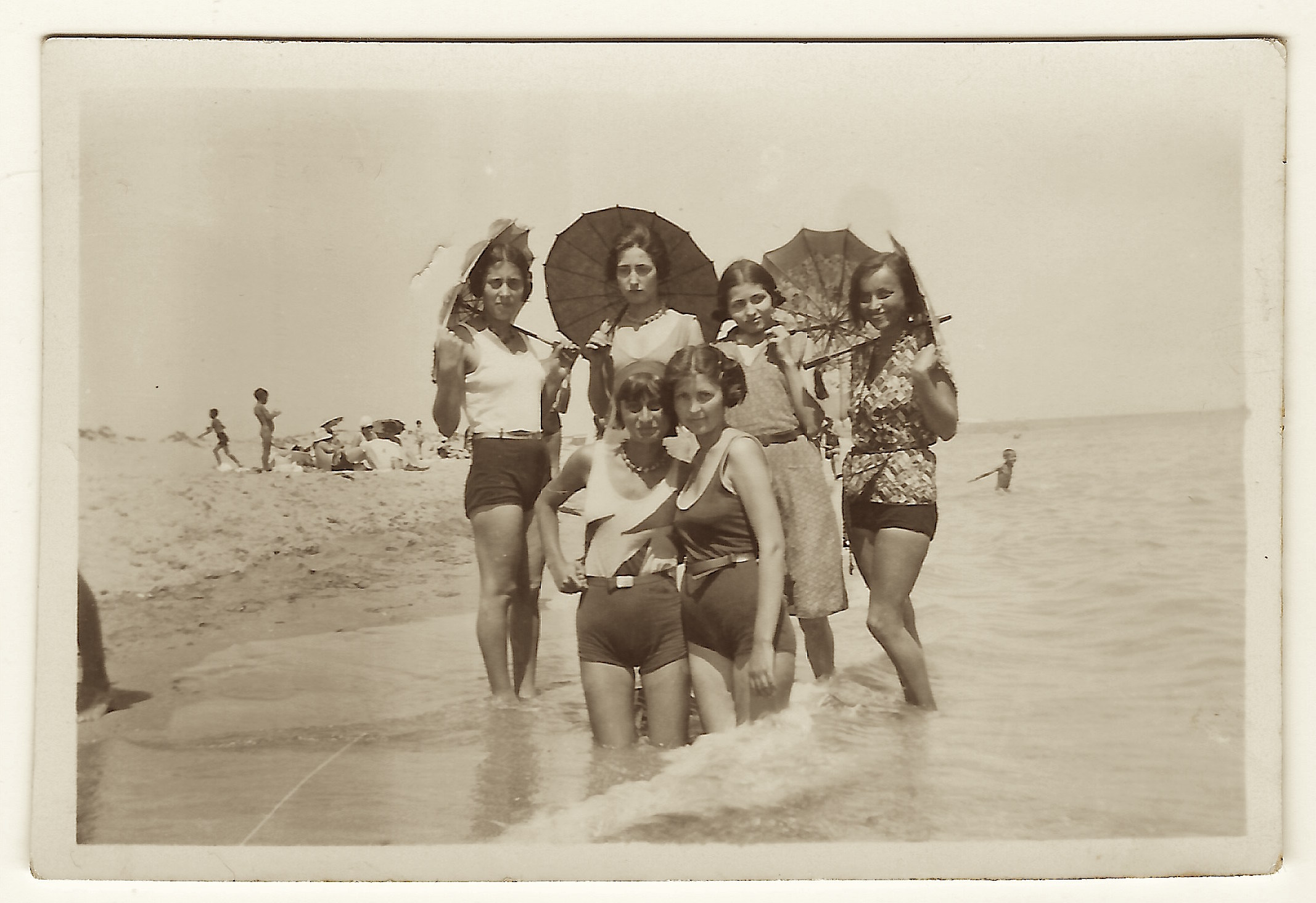 girls at beach roumania