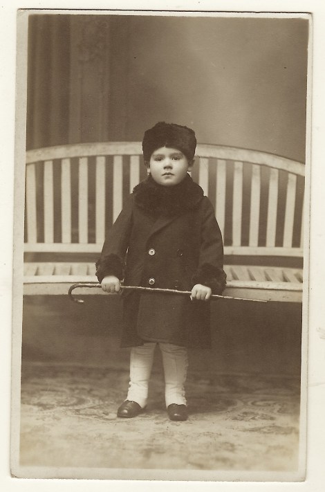 boy with cane